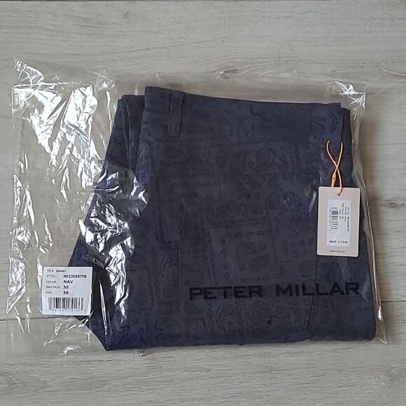 Peter Millar Crown Sport Paisley Pants 36/30 Golf‎ Pants NWT IN PACKAGING - Picture 4 of 7